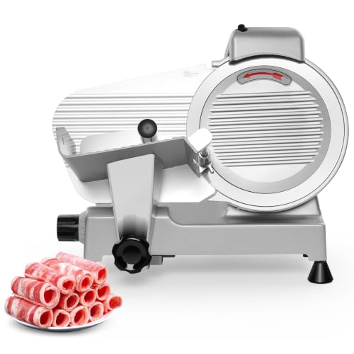 10 inch Commercial Meat Slicer 240W 0 (Silver / 10 inch)