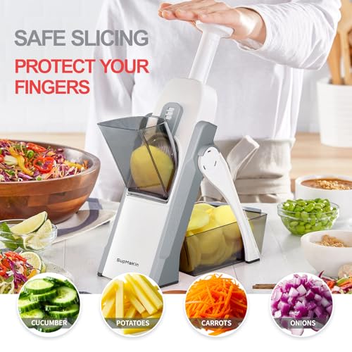 Safe Mandoline Slicer (Gray)