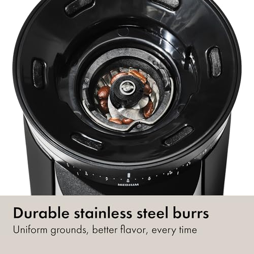 Brew Conical Burr Electric Coffee Bean Grinder (Matte Black)