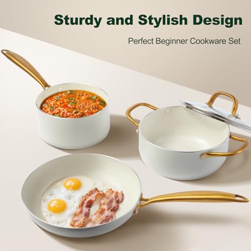 7pcs Nonstick Ceramic Cookware Set
