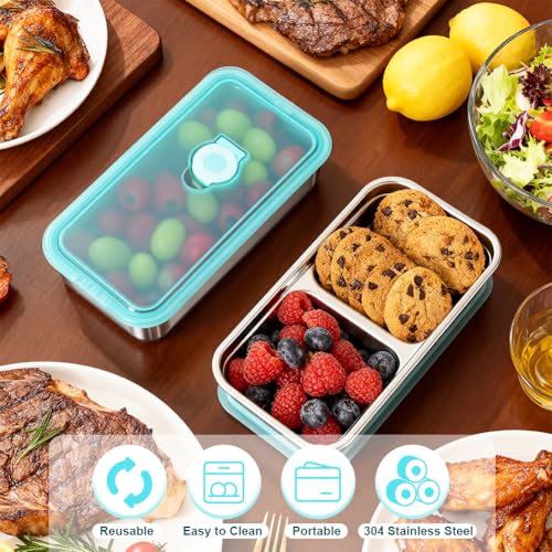 Stainless Steel Snack Containers with Lids