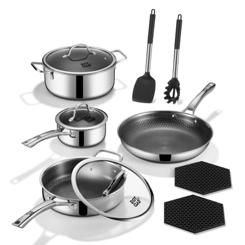 11 Piece Hybrid Stainless Steel Cookware Set