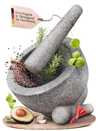 Mortar and Pestle Set (Gray / 5-Cups)