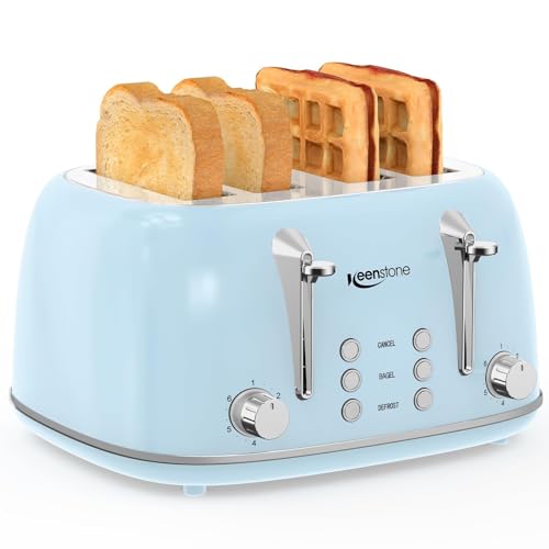 2 Slice Toaster Retro Stainless Steel with Bagel