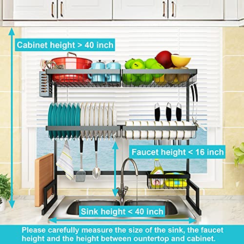 Over The Sink Dish Drying Rack (3-tier)