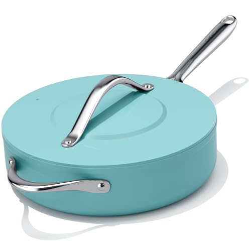Nonstick Ceramic Sauté Pan with Lid