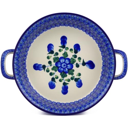 Polish Pottery Round Medium Baker with Handles made by Ceramika Artystyczna