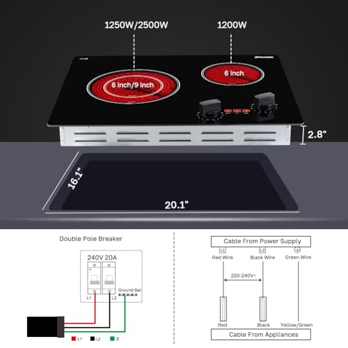 Electric Cooktop Knob Control