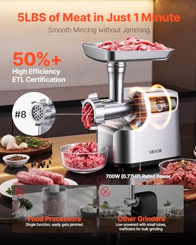 Electric Meat Grinder Meat Mincer Sausage Stuffer Maker for Home Kitchens