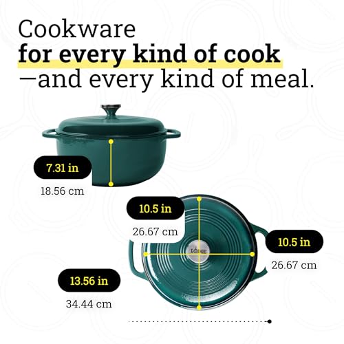 Essential Enamel Cast Iron Dutch Oven (Lagoon)