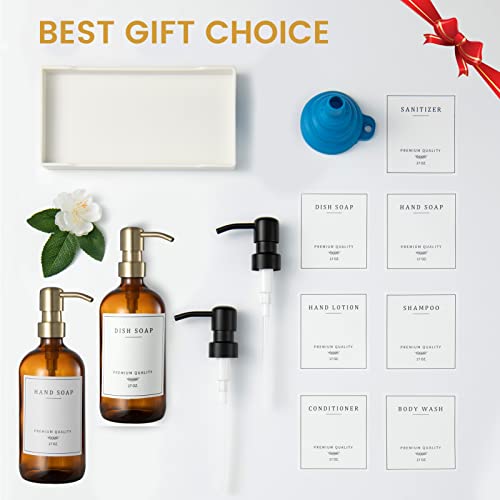 Dish and Hand Soap Dispenser Set