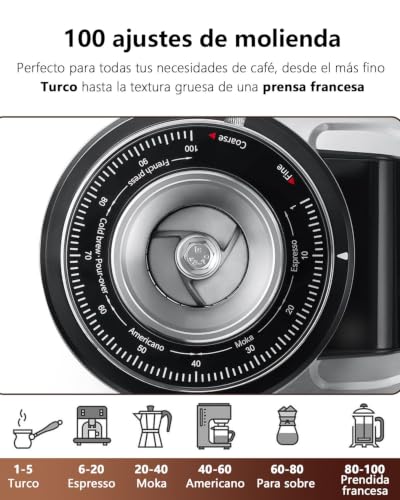 64mm Flat Burr coffee grinder (Stainless Steel Flat Burrs)