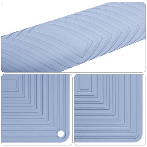 White Silicone Trivets for Hot Dishes Pots &Pans (White)