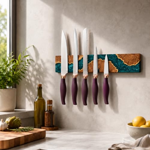 15.7 Inch Magnetic Knife Holder for Wall (Green / 15.7in)