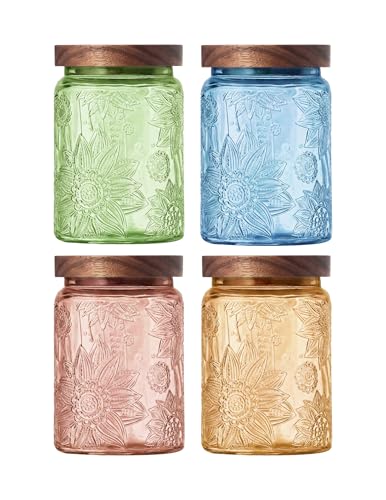 Glass Jar with Airtight Wood Lid