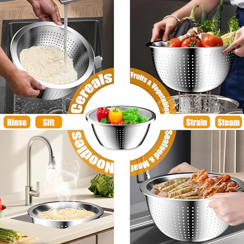 Mixing Bowls with Airtight Lids Set (Khaki)