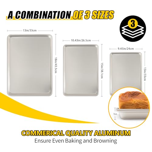 Commercial Quality Baking Sheet Pan Set