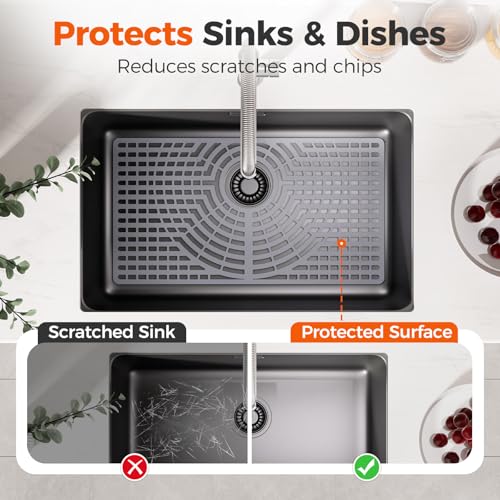 Silicone Sink Protector for Kitchen Sink (26x14 rear)