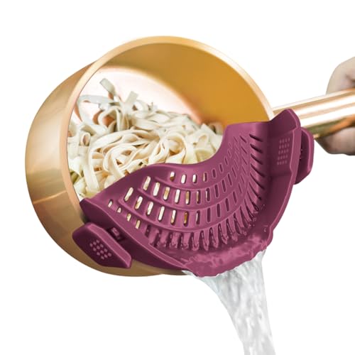 Clip On Strainer Silicone for All Pots and Pans