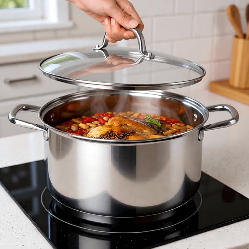 10 Quart Stainless Steel Soup Pot with Lid