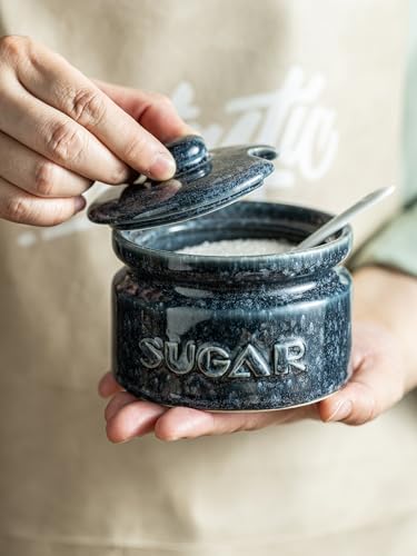 Sugar Bowl with Lid and Spoon