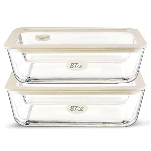 Glass Food Container Set with Glass Lid