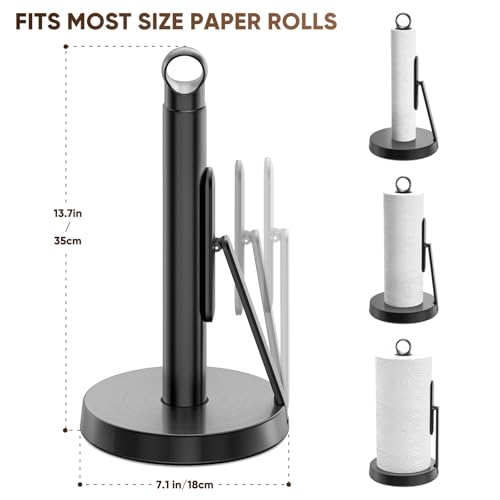 Heavy Duty Stainless Steel Paper Towel Holder with Tension Arm