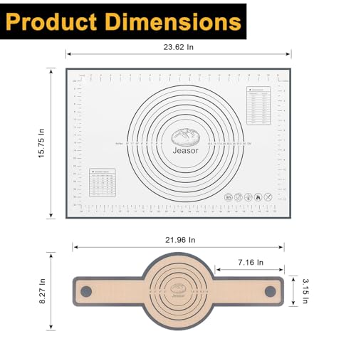 3 PCS Silicone Baking Mat Set