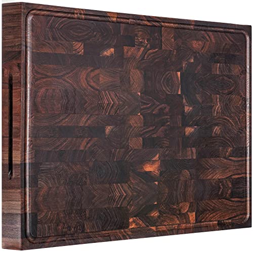 Extra Large Walnut Wood Cutting Board for Kitchen
