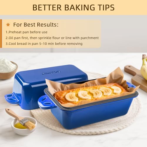9x5 Enameled Cast Iron Loaf Pan
