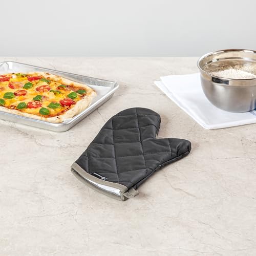 Black Cotton Oven Mitt