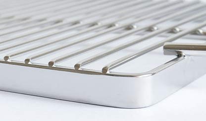 CAMPINGMOON Portable Campfire Grill Grate 304 Stainless Steel B5