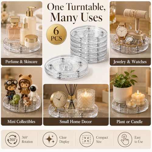 6 Pack Small Lazy Susan