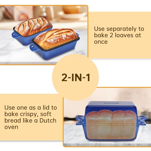 9x5 Enameled Cast Iron Loaf Pan