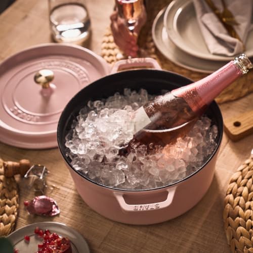 Cast Iron 4 qt Round Dutch Oven (4-qt Round / Peony Pink)