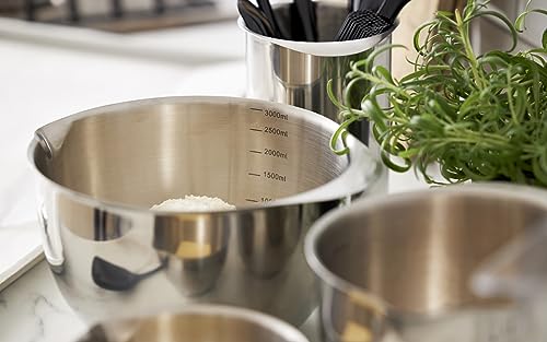 Margrethe 18 8 Stainless Steel Mixing Bowl (Stainless Steel / 3L)