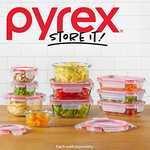 Freshlock (3-Pack, 6 Cup) Glass Food Storage Containers Set (3 Pack (6-Cup))