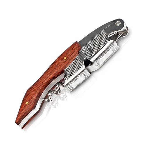 Professional Corkscrew Wine Bottle Opener with Foil Cutter Wine Key for Waiters