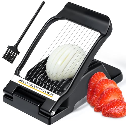 Silver or Black Egg Slicers for Hard Boiled Eggs