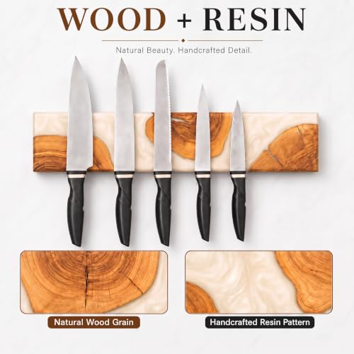11.8 Inch Magnetic Knife Holder for Wall (White / 11.8IN)
