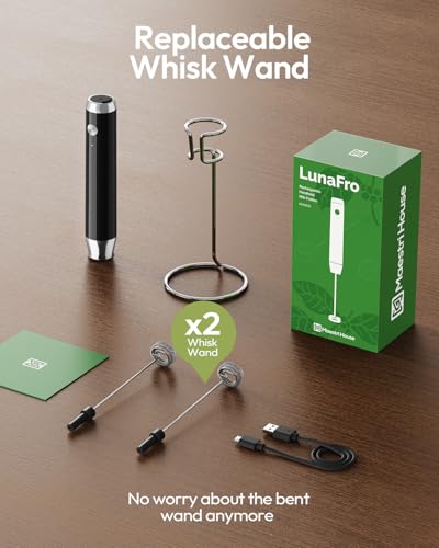 Rechargeable Milk Frother with Stand