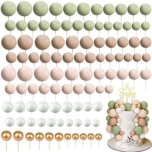 108 Pcs Ball Cake Toppers
