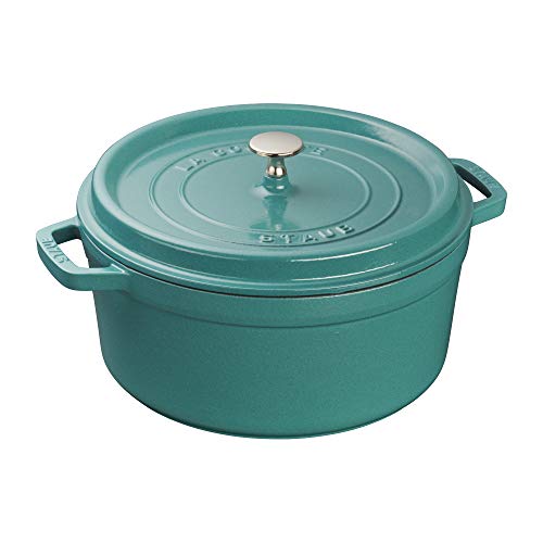 Cast Iron 5.5 (5.5-qt Round / Turquoise)