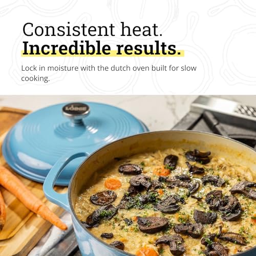Essential Enamel Cast Iron Dutch Oven (Cornflower Blue)