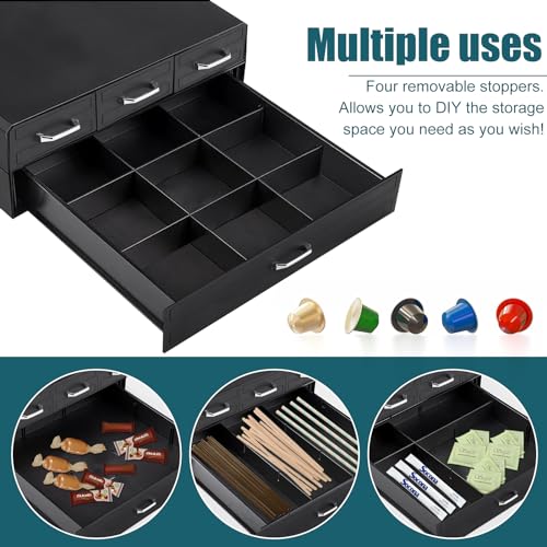 Coffee Pod Holder with Drawers