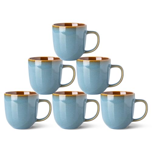 12OZ Ceramic Coffee Mugs Set of 6