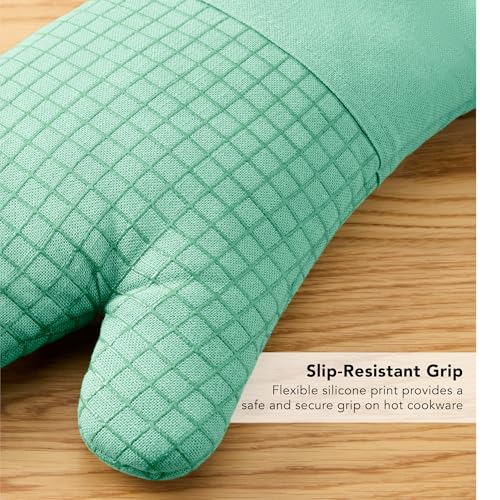 Gourmet Series Gridlines Oven Mitts 2 (Spearmint)