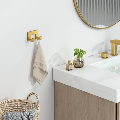 Double Towel Hook Brushed Nickel