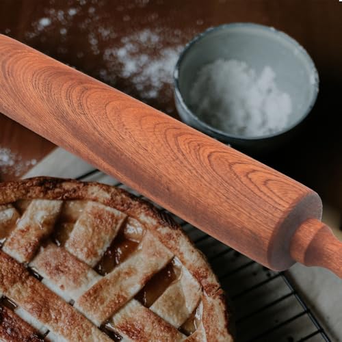 Classic Sapele Wood Rolling Pin With Handles