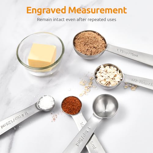 18 8 Stainless Steel Measuring Spoons Set